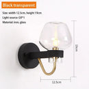 Axyaa Retro Glass Wall Lamp: Nordic Simple & Exquisite Decor for Restaurant, Bedroom
