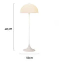 Axyaa White LED Floor Lamp Modern Style Elegant Standing Lamp for Home Decor
