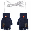Axyaa Electric Heated Skiing Gloves Rechargeable USB Winter Hand Warmers