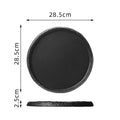 Axyaa Circular Ceramic Steak Plate - Restaurant Specialty Tableware