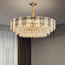 Axyaa Crystal Chandelier | Luxury Living Room Pendant Light