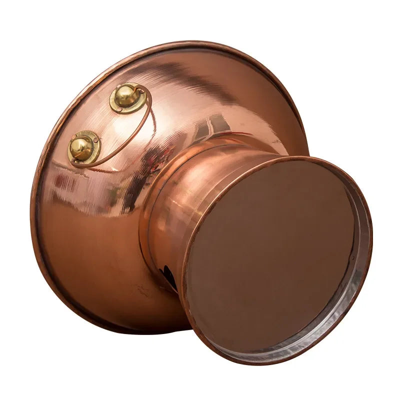 Axya Double Flavor Copper Hot Pot for Old Beijing Stove and Charcoal Cooking