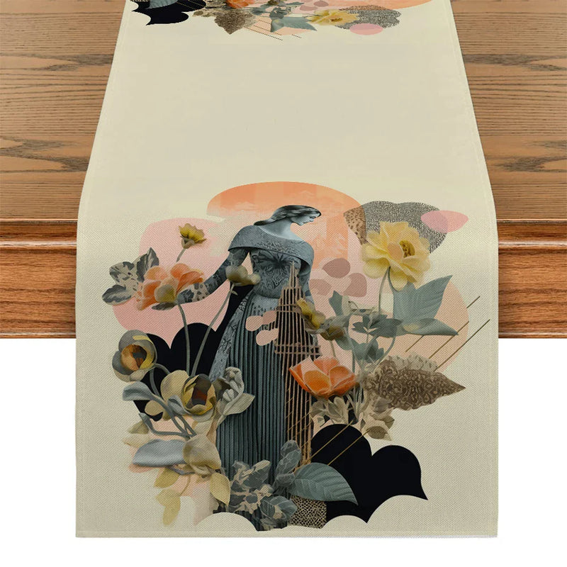 Axyaa Geometric Table Runner - Wedding Dining Coffee Decor Runners