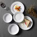 Axyaa White Melamine Dinner Plate Set - Western Steak Tray - Tableware Dish Plates