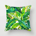 Axyaa Tropical Plant Green Leaves Cactus Pillowcase Living Room Sofa Cushion Cover