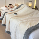 Axyaa Double Layer Fleece Blanket: Soft & Cozy Bedspread for Winter