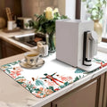 Axyaa Watercolor Nutcracker Kitchen Absorbent Drying Mat