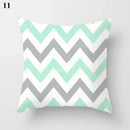 Axyaa Mint Green Blue Geometric Cushion Cover Modern Home Decor