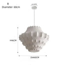 Axyaa Designer Silk Pendant Lamp: Elegant LED Lighting for Dining Room & Kitchen Island