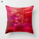 Axyaa Geometric Pillow Case: Modern Red Design for Home Decor