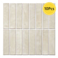 Axyaa Green Tile Sticker, 3D Self-adhesive Backsplash for Bathroom Walls, 30x30cm
