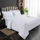 Axyaa Hotel Four-Piece White Quilt Set - 140g Twill Thickened Pure Linen