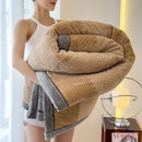 Axyaa Double Layer Fleece Blanket: Soft & Cozy Bedspread for Winter