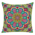 Axyaa Mandala Print Flax Pillowcase 45*45cm - National Wind Home Decor