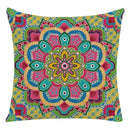 Axyaa Mandala Print Flax Pillowcase 45*45cm - National Wind Home Decor