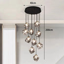 Axyaa Staircase Chandeliers LED Pendant Lamps Modern Home Indoor Lighting
