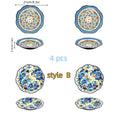 Axyaa Vintage Ceramic Deep Plate for Breakfast, Steak, and Fruit - High-Value Polish Style