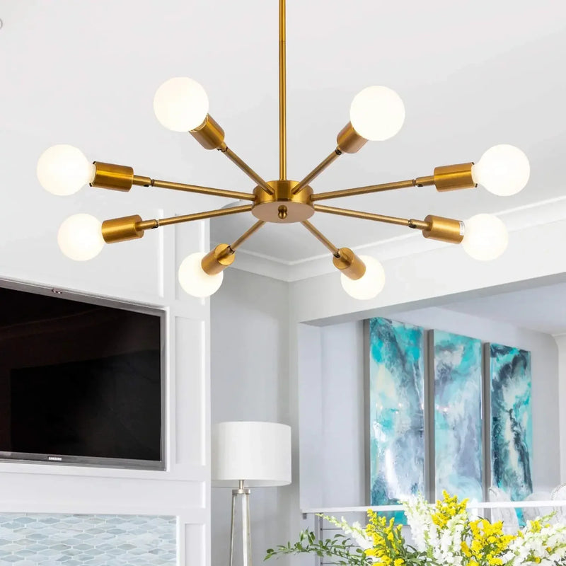 Axyaa Modern Chandelier Ceiling Lamp for Home Lighting - E27 Mounted Bedroom Dining Room Light