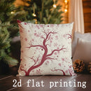 Axyaa Winter Festive Deer & Snowflake Pattern Cushion Cover for Sofa, Bedroom, Car