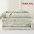 Axyaa Solid Color Summer Quilt: Double Spell Simple Quilt for Dormitories