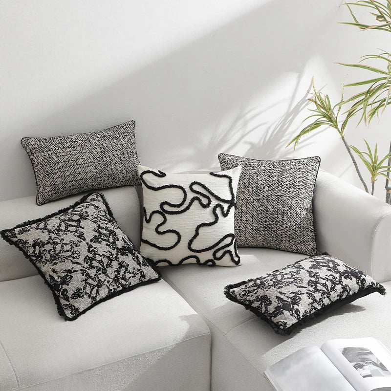 Luxury Jacquard Cushion Cover by Axyaa - Elegant Home Decor for Sofa