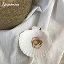 Axya Seashell Storage Plate, Stylish Home Decor & Photo Props, 7-8cm