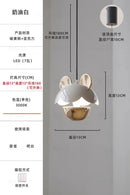 Axyaa LED Children's Room Pendant Light: Creative Girl Bedroom Hanging Lamp