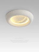Axyaa Modern Moon Ceiling Lamp Cream Style for Bedroom Living Room Cute Ceiling Light