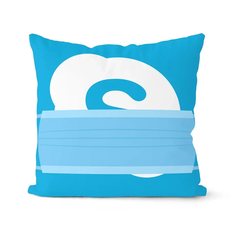Axyaa Soft Mask Cushion Cover Set - Home Decor Pillowcase Collection