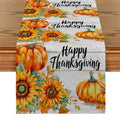 Axyaa Sunflower Maple Leaf Table Runner Party Decor Elegance