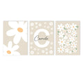 Axyaa Daisy Custom Name Poster Nursery Wall Art Kids Room Decor