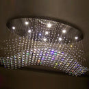 Axyaa Crystal Flush Mount Chandelier - Modern Contemporary Lighting