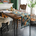 Axyaa Ethnic Tassel Jacquard Table Runner for Home Party Decor