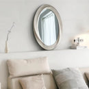 Axyaa Silver Glass Baroque Mirror for Modern Home Decor