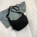 Axyaa Canvas Dumpling Bag: Trendy Single Shoulder & Versatile, for Women's Daily Casual Style