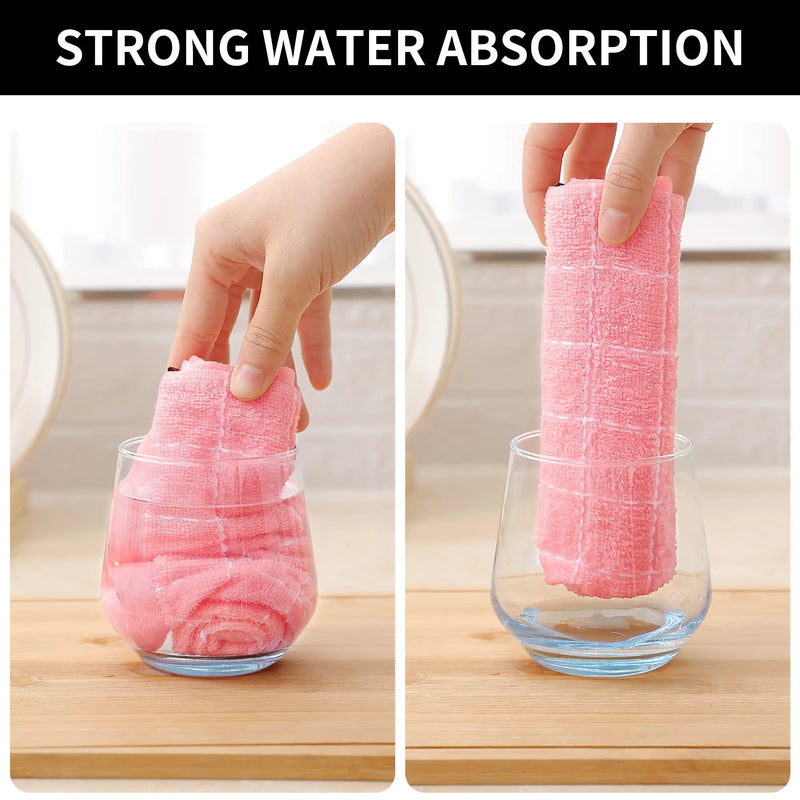 Axyaa Super Absorbent Cotton Kitchen Towel Set for Home Cleaning and Drying