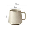 Axyaa Retro Ceramic Mug, Nordic Style Coffee Cup, Coarse Pottery, 375ml