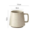 Axyaa Retro Ceramic Mug, Nordic Style Coffee Cup, Coarse Pottery, 375ml