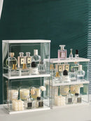 Axyaa Acrylic Makeup Cosmetic Organizer Perfume Display Holder Jewelry Storage Box