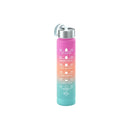 Axyaa Gradient Color Sports Water Bottle with Straw and Handle