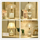 Axyaa Crystal Desk Lamp: Modern Minimalist Crystal Table Lamp for Bedroom or Living Room
