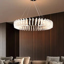 Axyaa Crystal Flower Chandelier - Minimalist Style for Living Room, Bedroom, and Hall