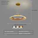 Axyaa Aluminum LED Pendant Lamp: Modern, Simple Design for Living & Dining Rooms