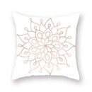 Axyaa Pink Bling Dots Geometric Throw Pillow Cover