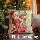 Axyaa Christmas Print Pillow Cover for Sofa Bedroom Car Cushion
