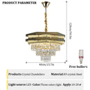 Axyaa Modern Crystal Chandelier Ceiling Light for Living Room Home Decor