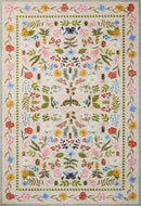 Nordic Plant Flower Print Living Room Carpet by Axyaa