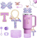 Axyaa Cup Set: Straw Topper, Boot, Stoppers, Handle Charms, Sticker for 30oz 40oz Tumbler