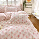 Axyaa Cotton Floral Princess Queen Duvet Cover Set for a Cozy Bedroom