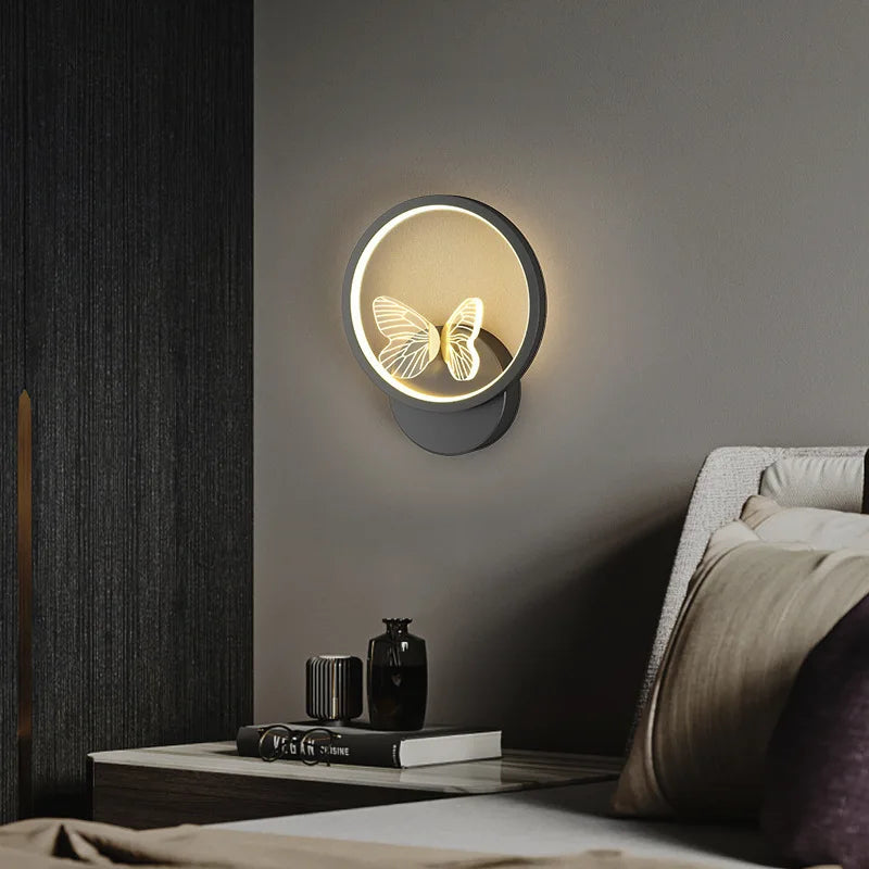 Axya Butterfly Wall Lamp: Modern Art Sconces Light Fixture for Home Decor